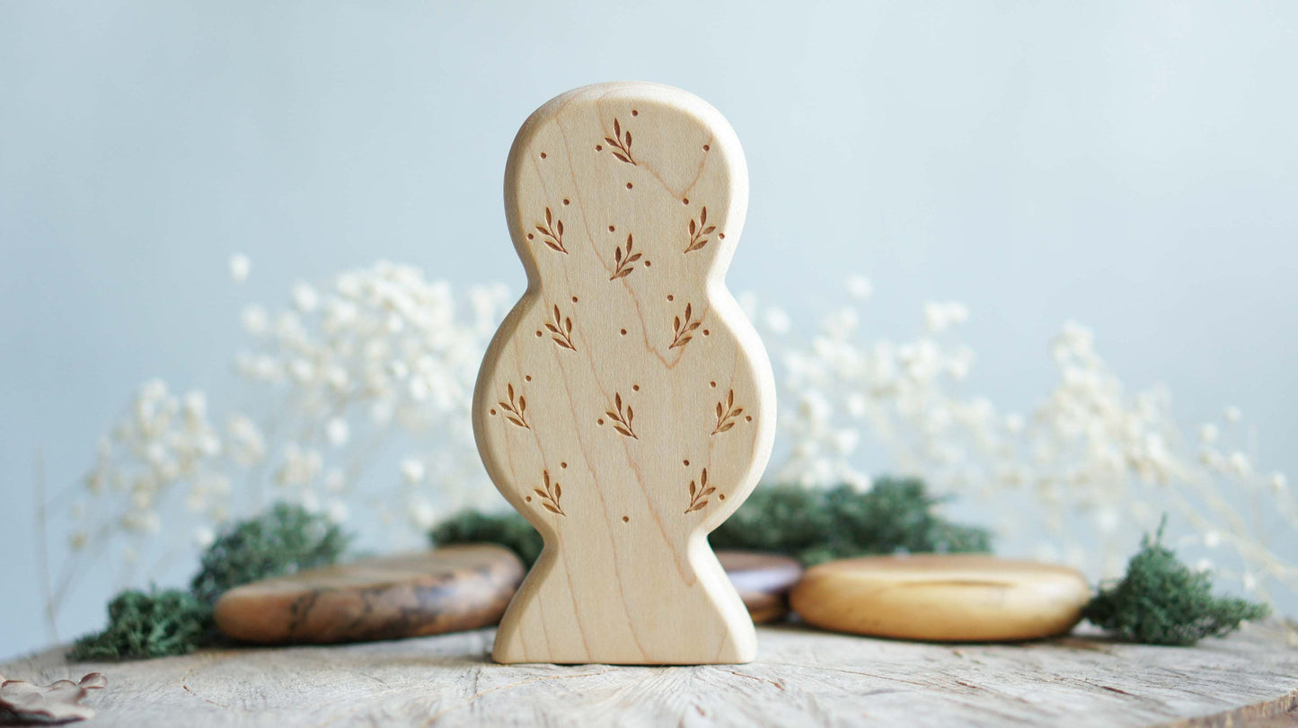 Wooden tree figurine - Wooden figurine nursery decor - Made in the U.S.A