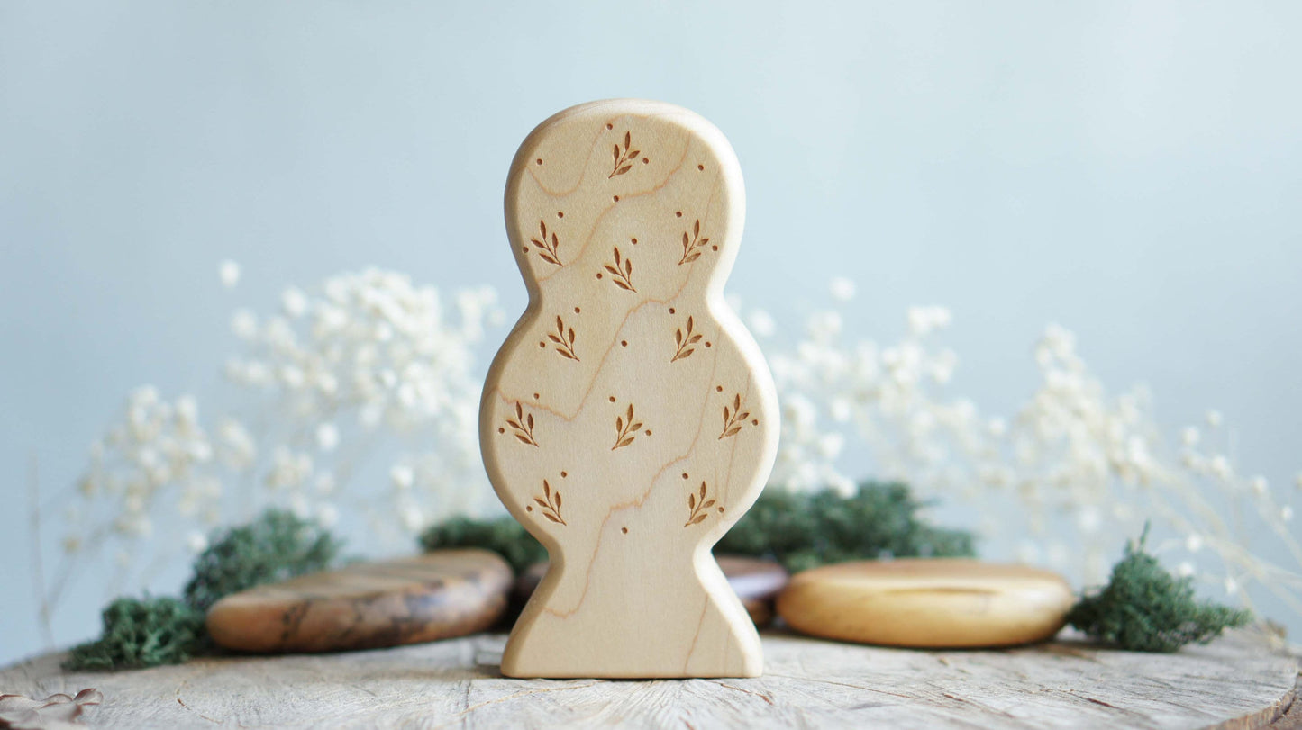 Wooden tree figurine - Wooden figurine nursery decor - Made in the U.S.A